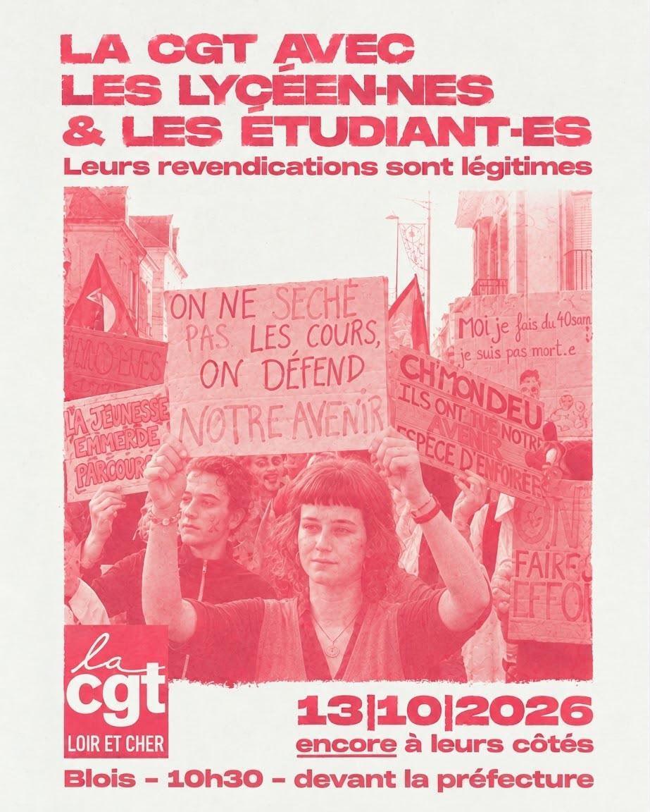 13 octobre 2026 - Nouvelle manifestation lycéenne et des personnels de l'Éducation