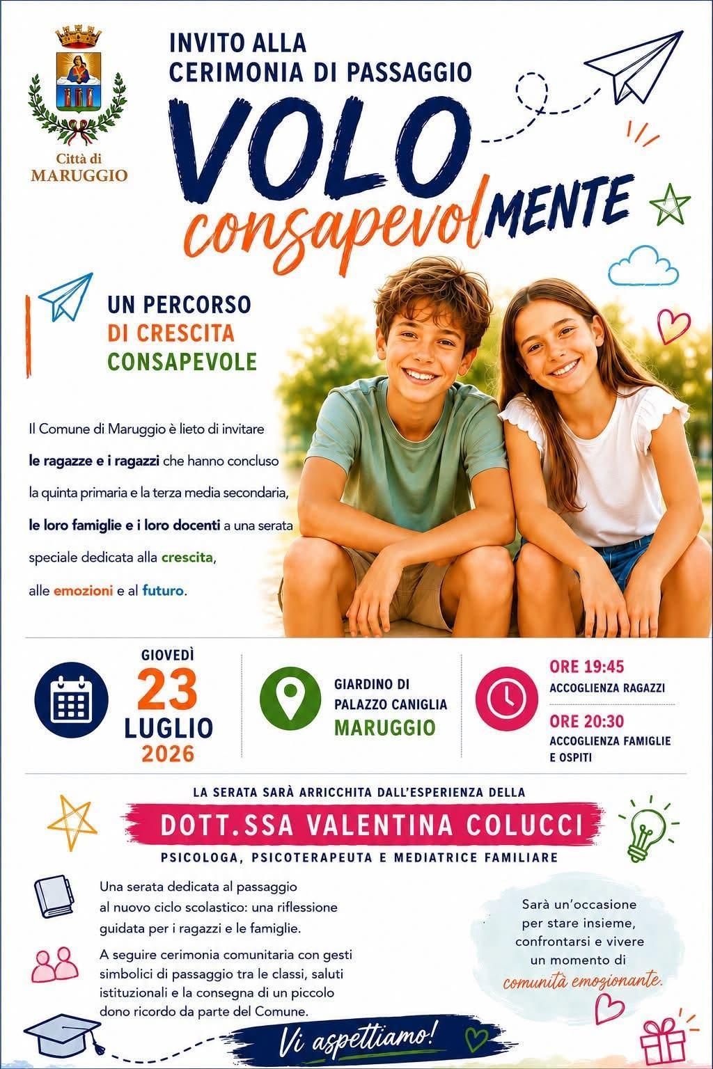 Volo Consapevolmente - Percorso di Crescita consapevole (Inizio ore 19.45)