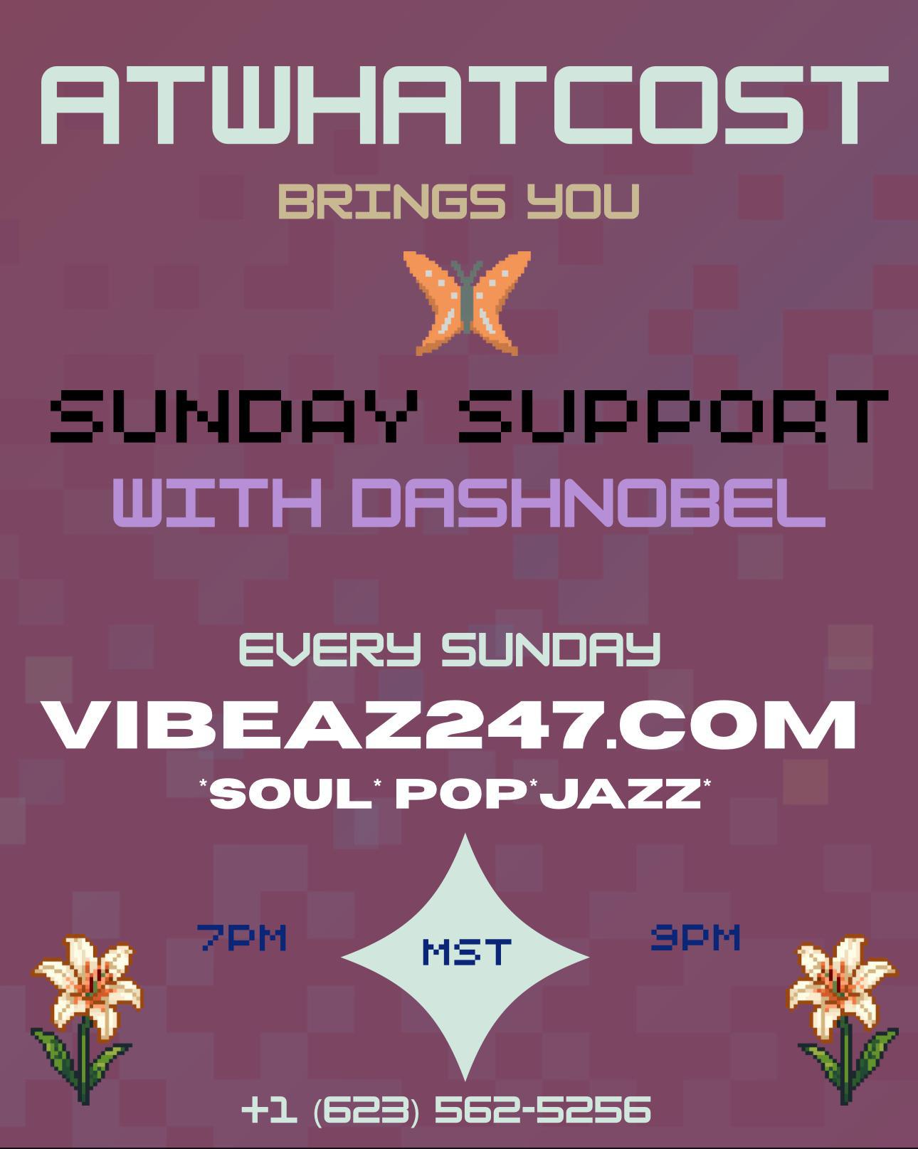 SUNDAY SUPPORT WITH DASHNOBLE