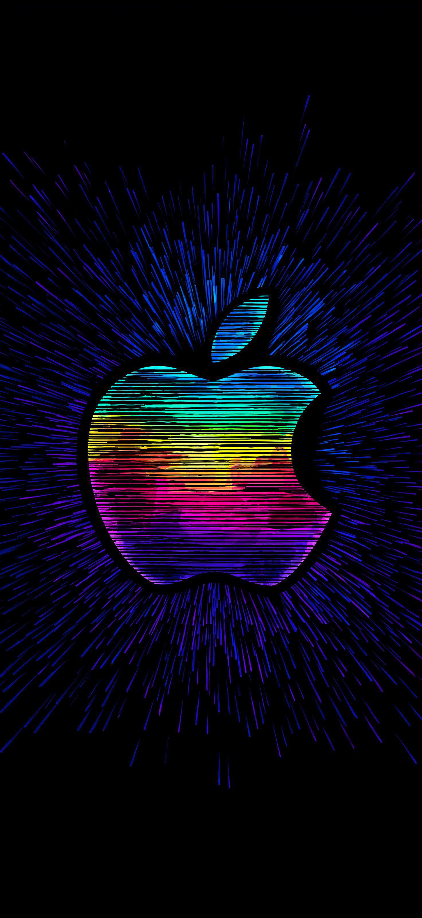 Colorful Big Apple Logo Wallpaper Special Edition