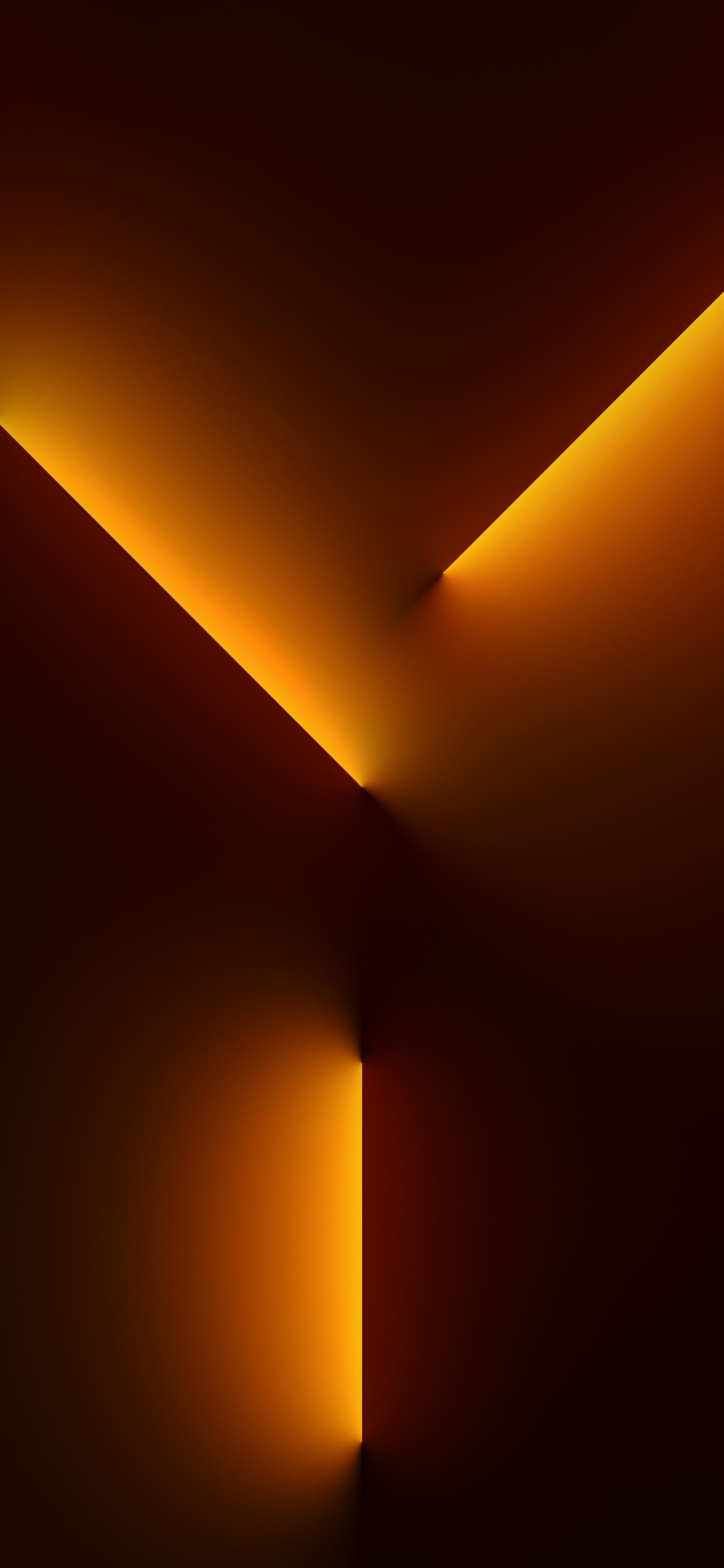 Light_Beams_Gold_Dark-iPhone-13-Pro-official-apple-wallpaper