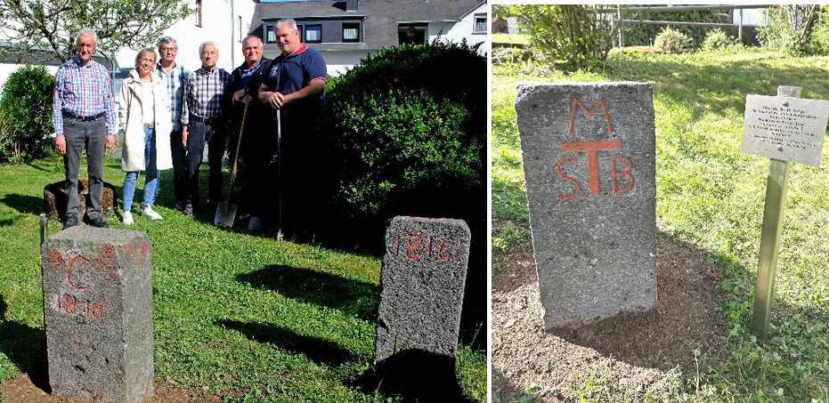 Grenzstein des ehemaligen Kartäuserklosters gesichert 