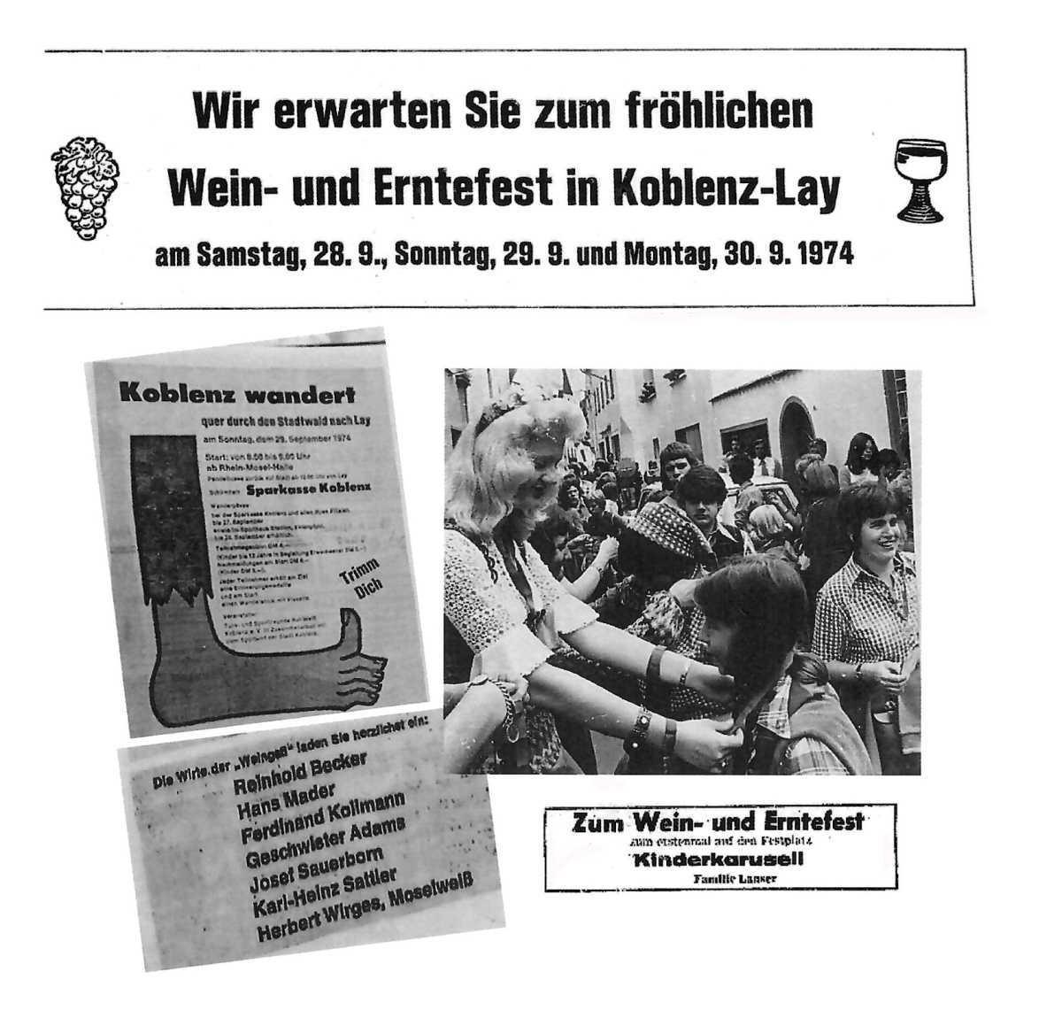 Ein Blick zurück: Das Weinfest vor 50 Jahren 