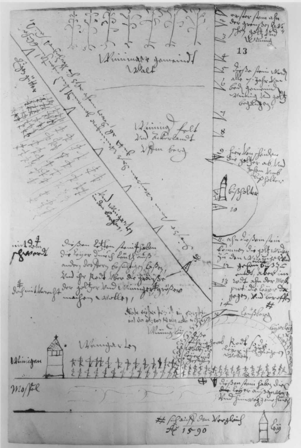 Die Weinbergslage Röttgen, Streitobjekt zwischen Winningen, Lay und Güls