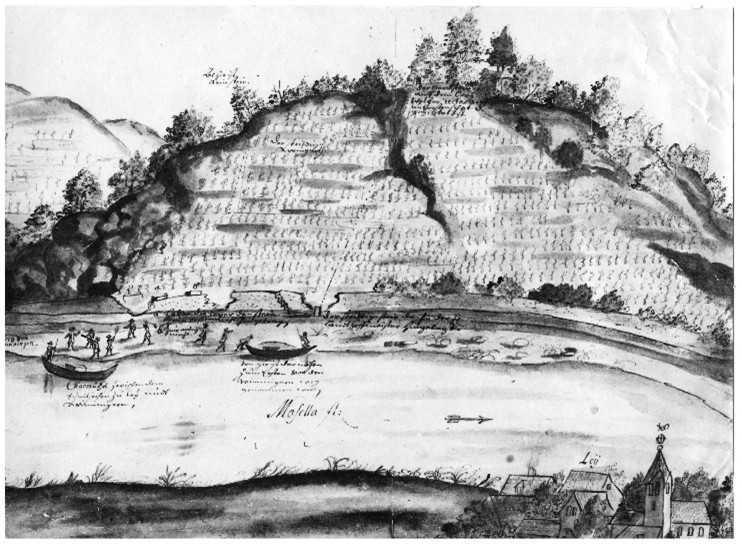 Die Weinbergslage Röttgen, Streitobjekt zwischen Winningen, Lay und Güls