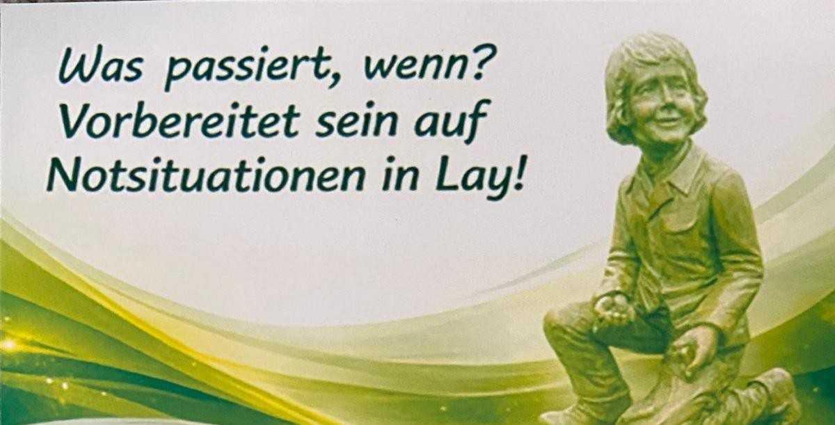 Vorbereitet sein, wenn es nötig ist. Vorbereitet sein, wenn es nötig ist.