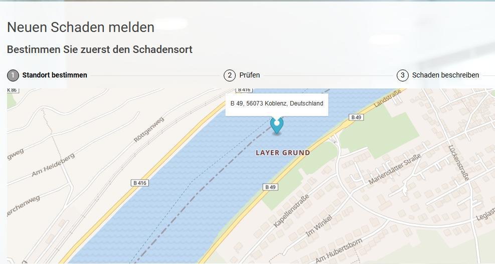 Schadensmelder Stadt Koblenz