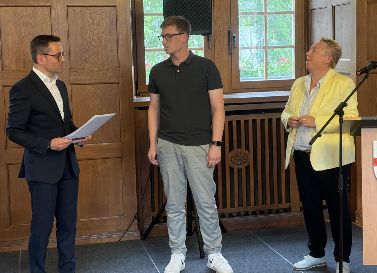 Ehrennadel der Stadt Koblenz für Tobias Jost