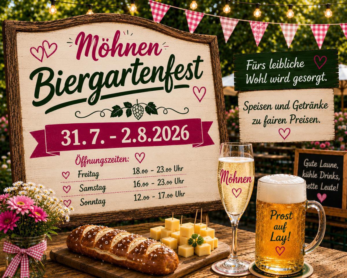 Möhnen Biergartenfest vom 31.07. bis 02.08.