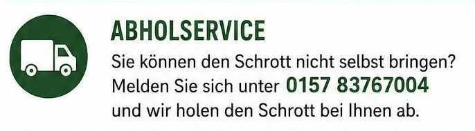 Schrottsammlung für neue elektronische Schießanlage