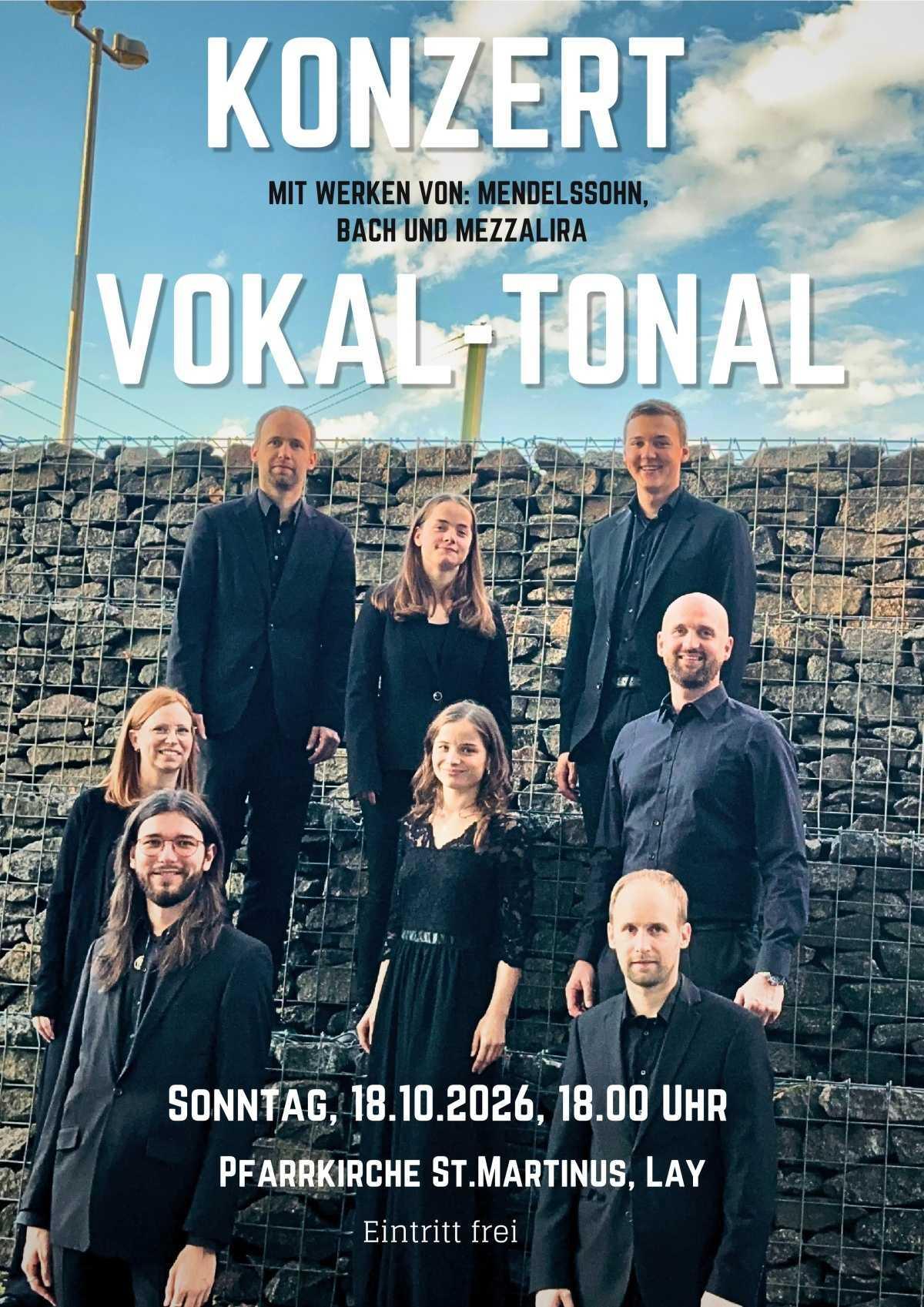 Konzert Vokal-Tonal am 18.10.