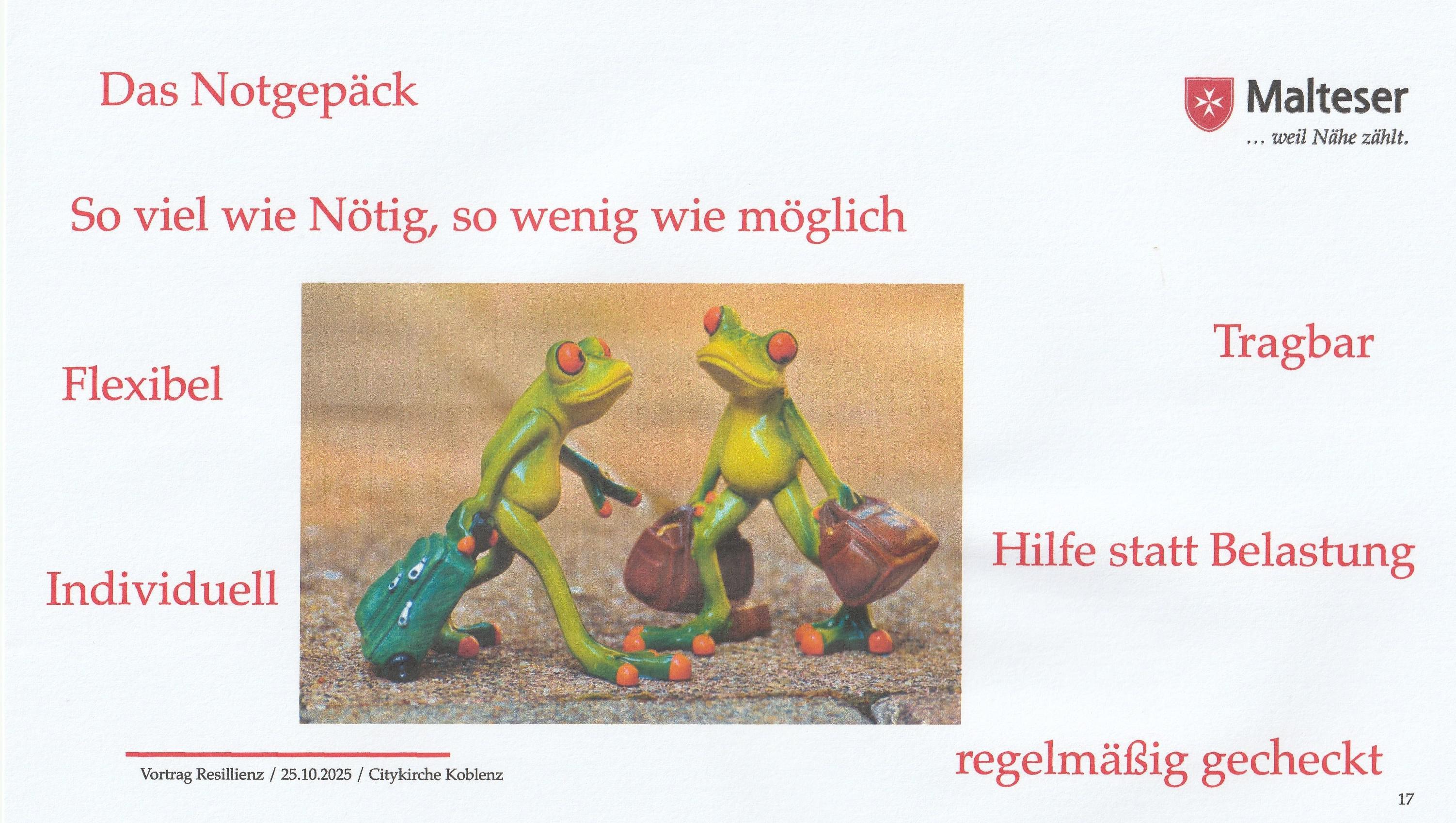 Das Notgepäck