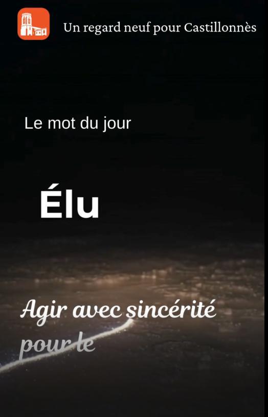 Mot du jour - ÉLU