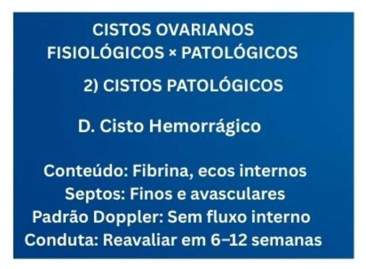 Tabelas em US Ginecológico