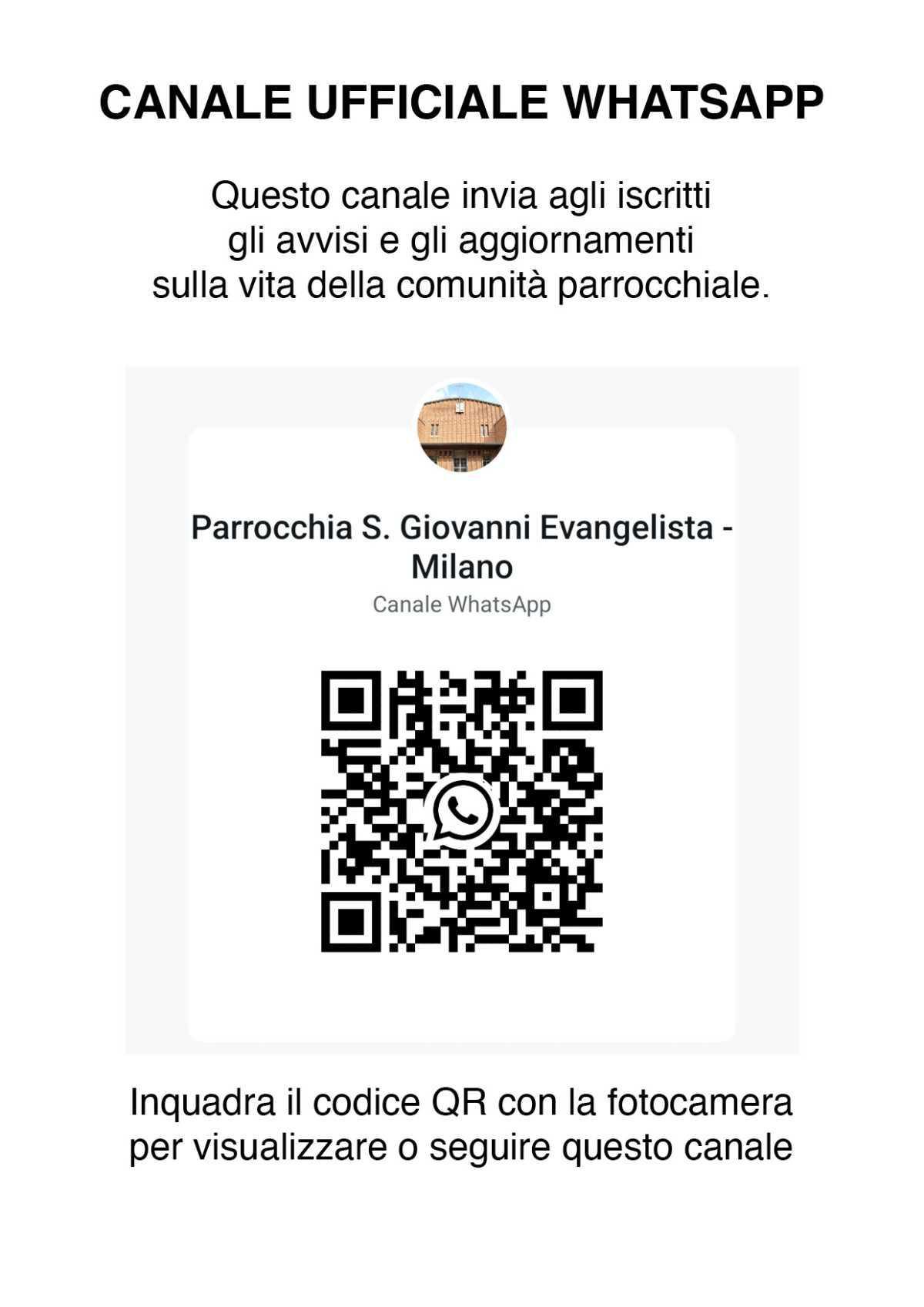 Canale Ufficiale Whatsapp Parrocchiale