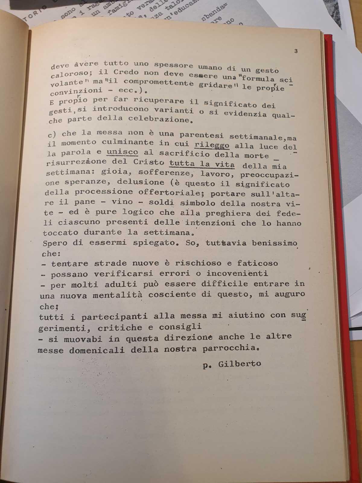 In Memoria di Padre Gilberto Zini 1944-2025