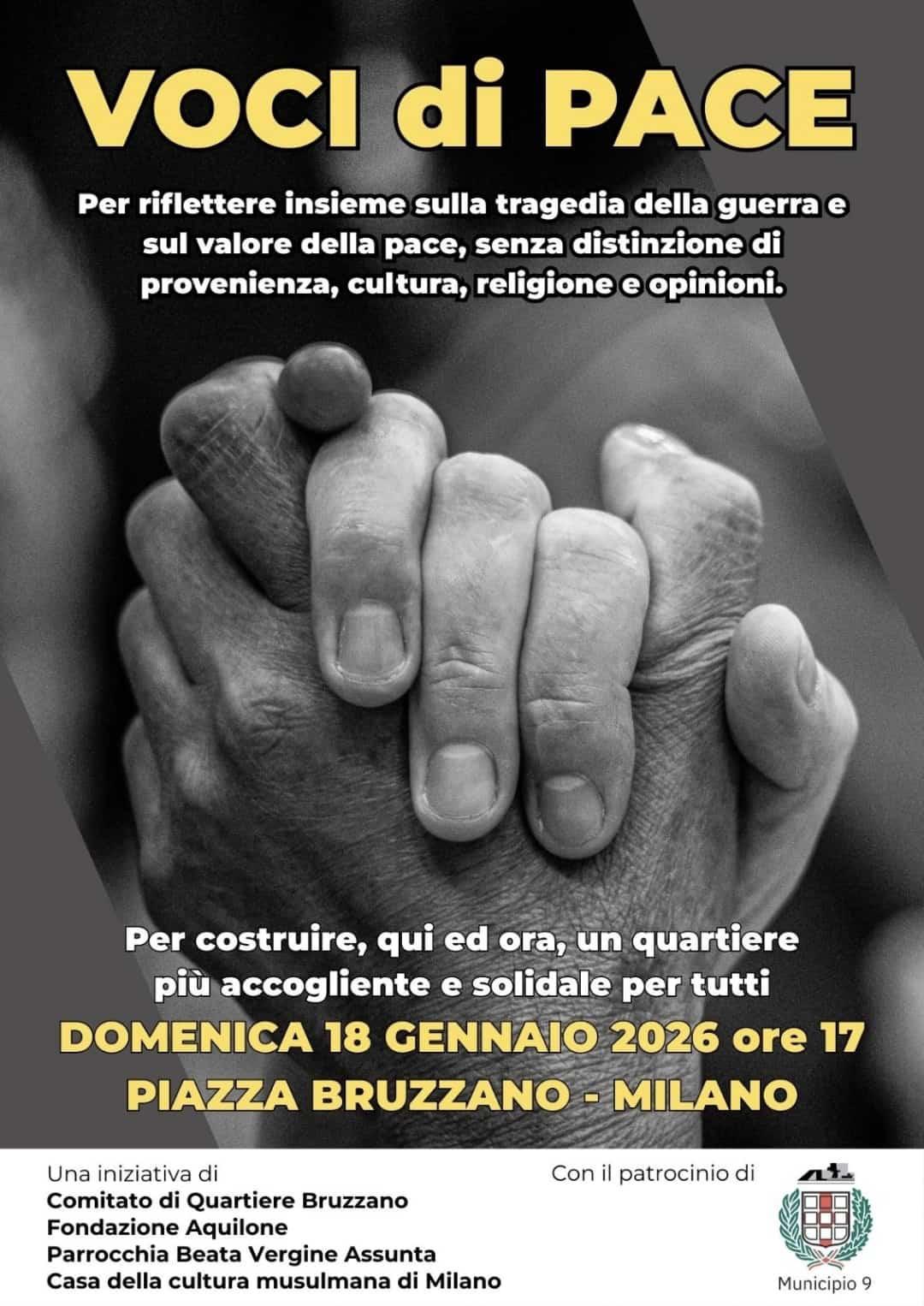 Voci di pace: 18 gennaio h 17