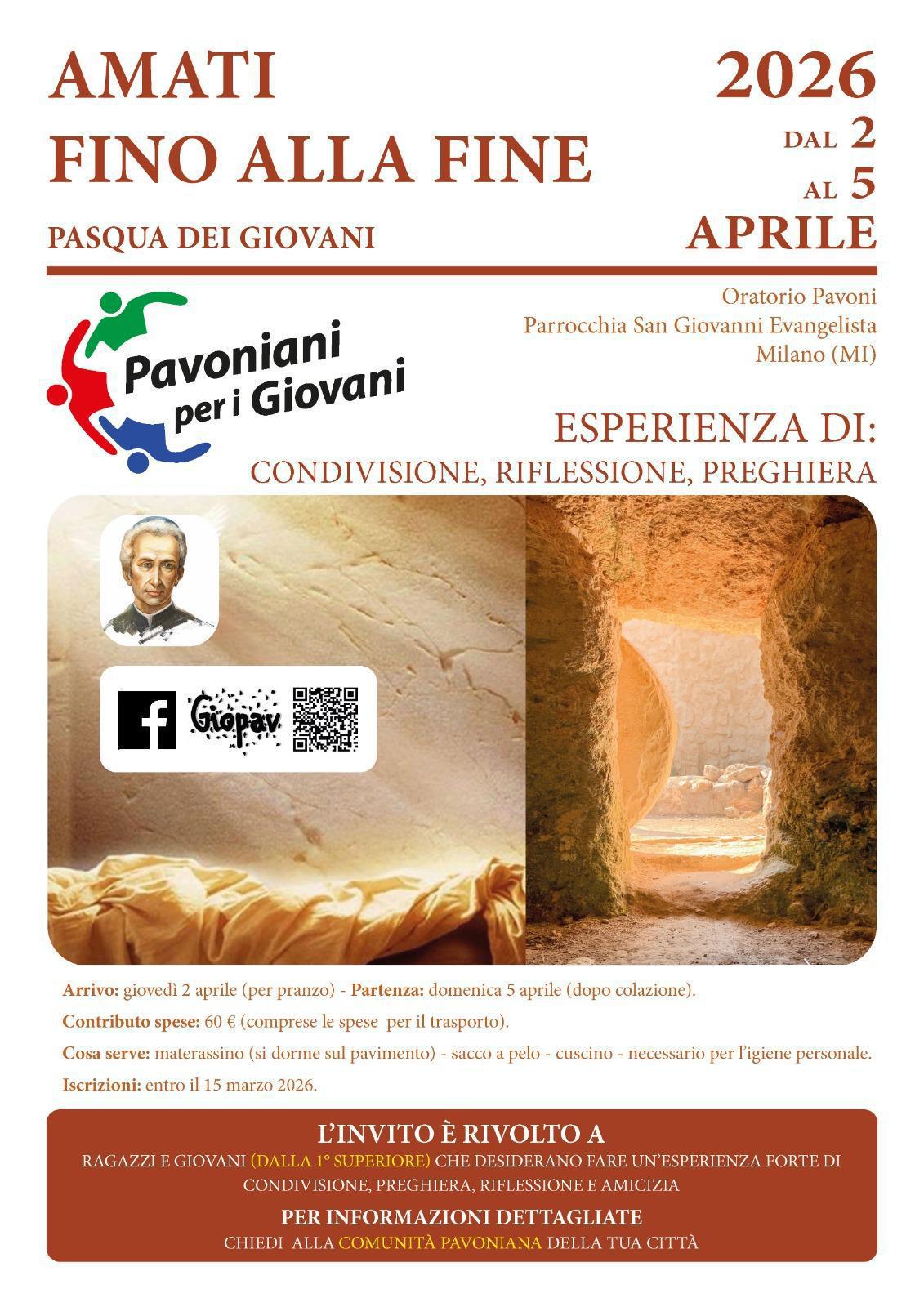 Pasqua dei giovani 2026