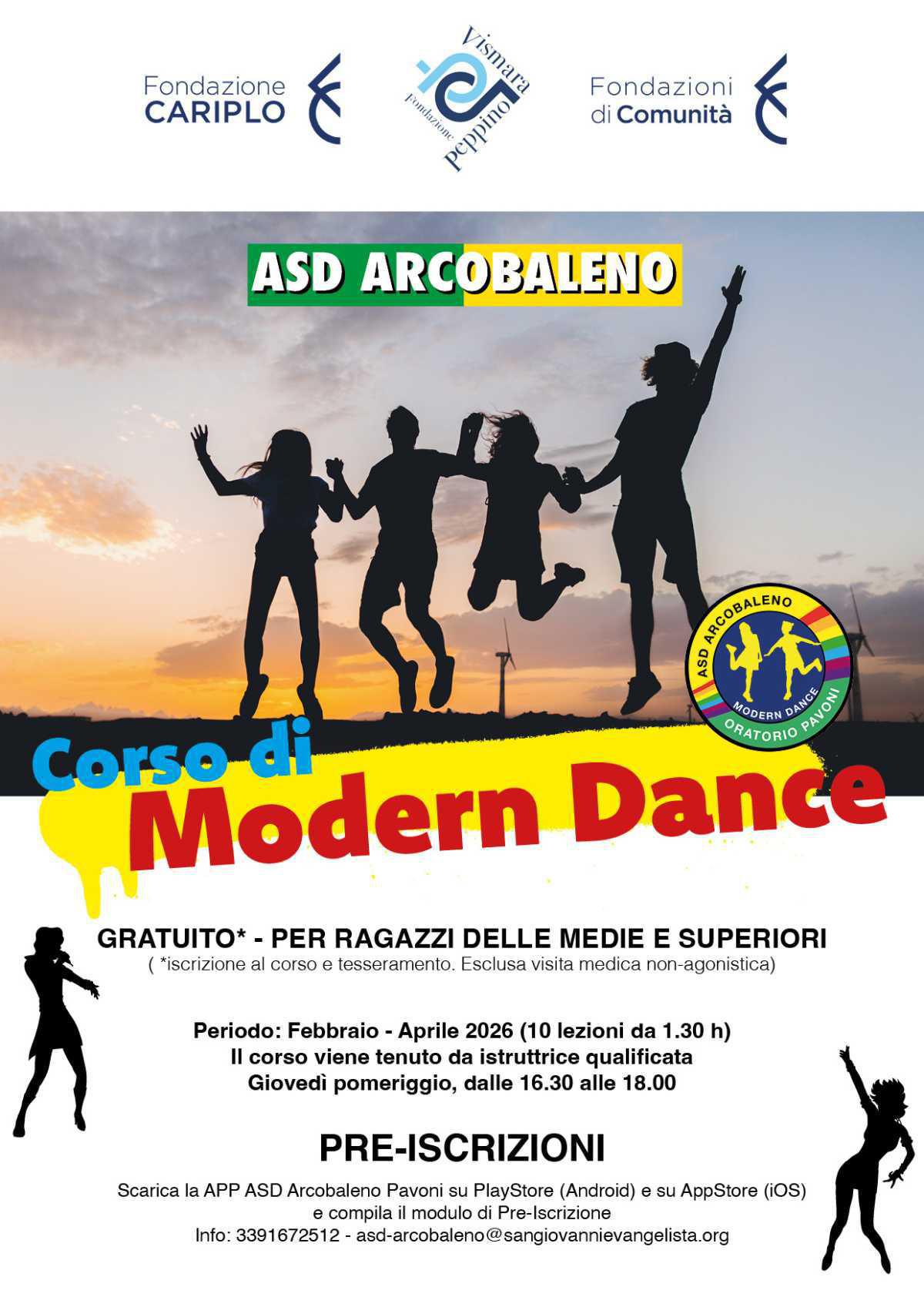 Modern Dance: Giovedì 26 marzo, ore 16.30 Modern Dance: Giovedì 26 marzo, ore 16.30