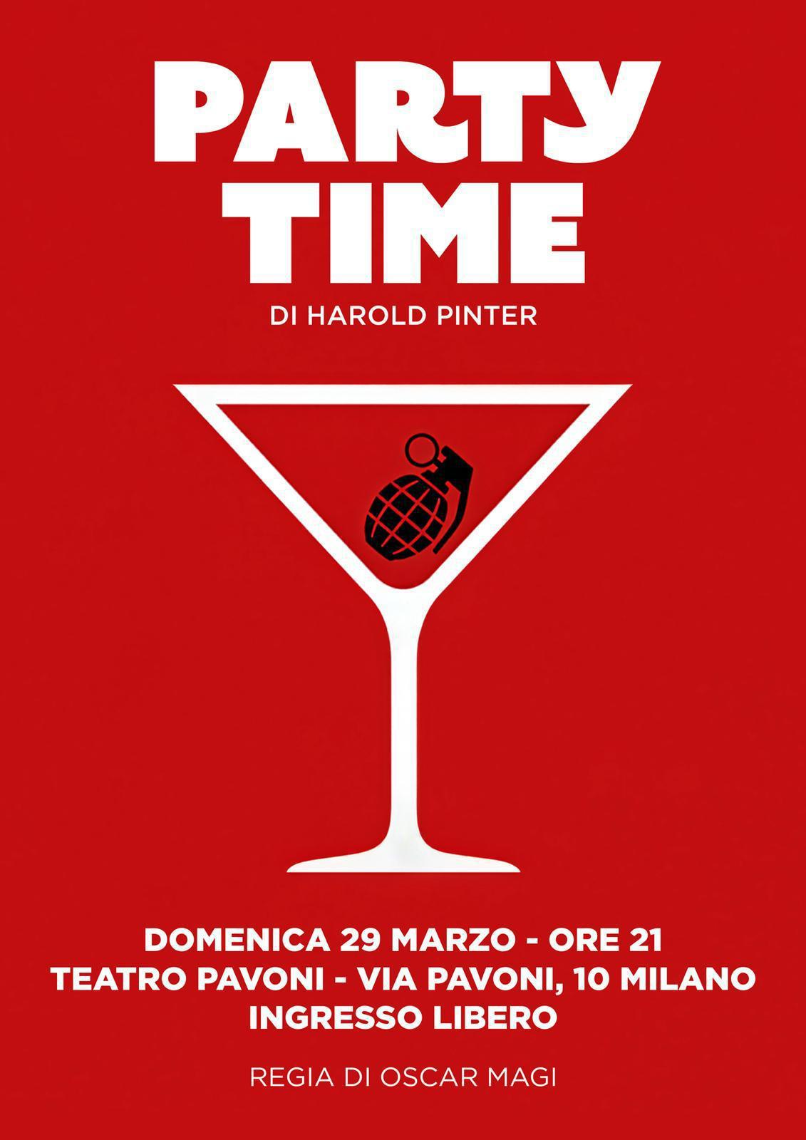 Party Time, Domenica 29 marzo, ore 21 Party Time, Domenica 29 marzo, ore 21