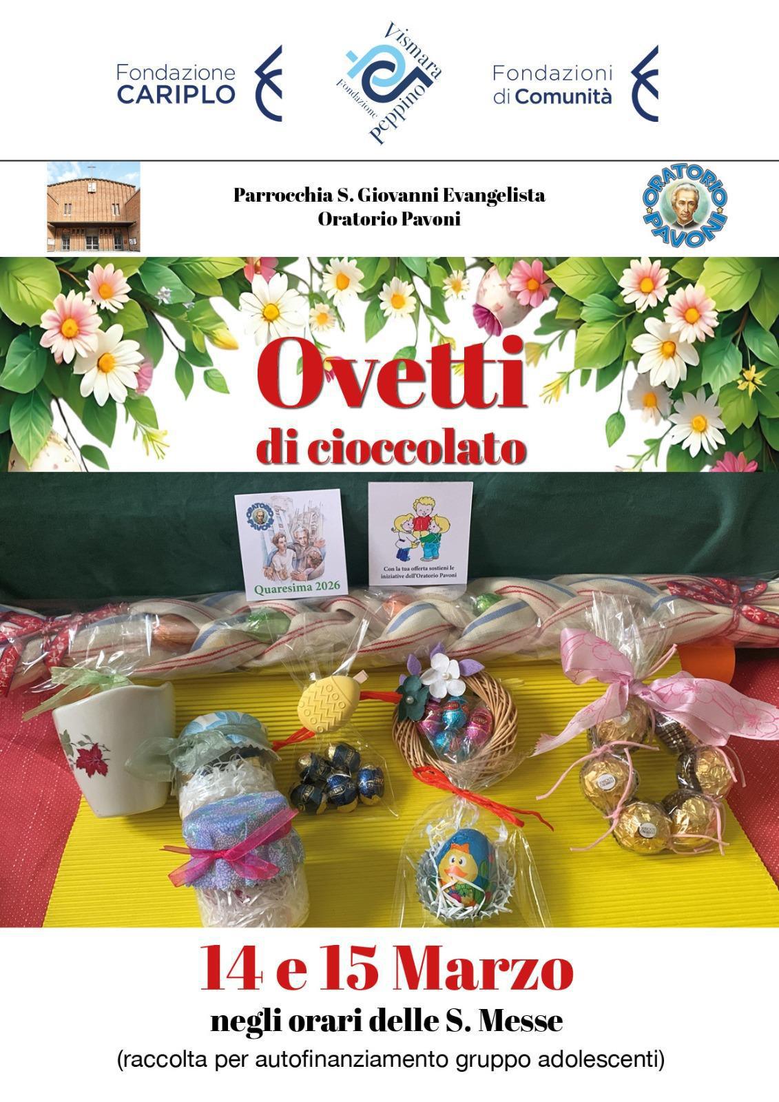 Vendita ovetti di cioccolato