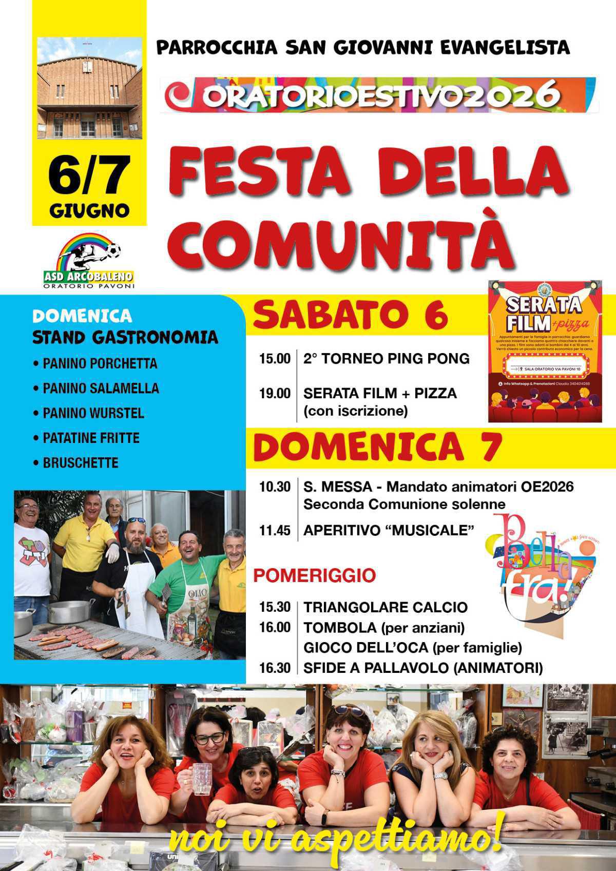 Festa della Comunità: 6-7 Giugno