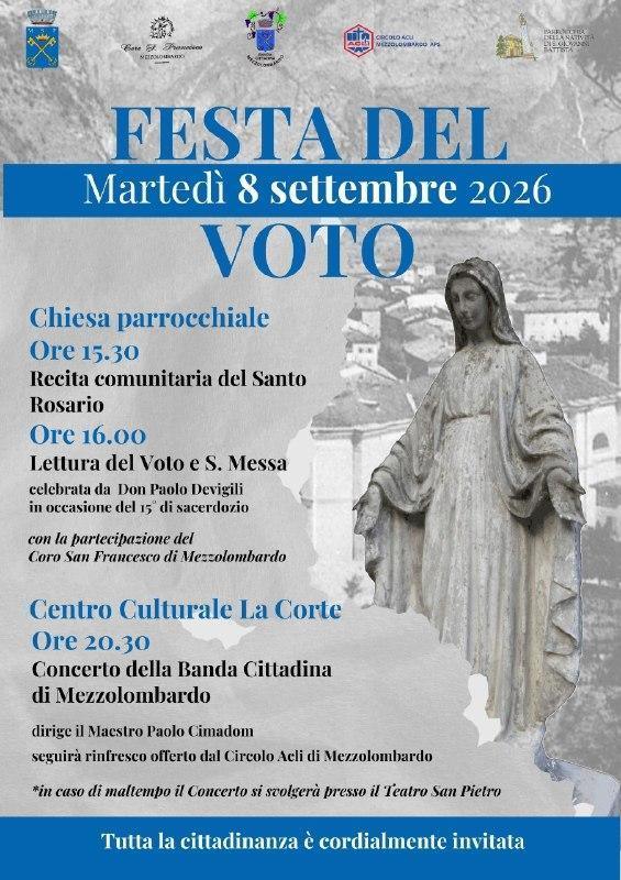 Concerto della Banda Cittadina di Mezzolombardo (inizio ore 20:30)