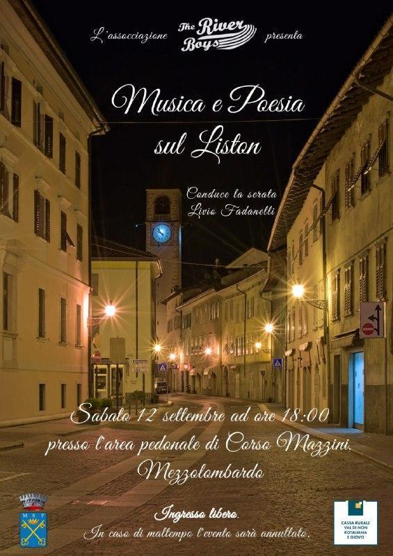Musica e Poesia sul Liston (dalle ore 18:00)