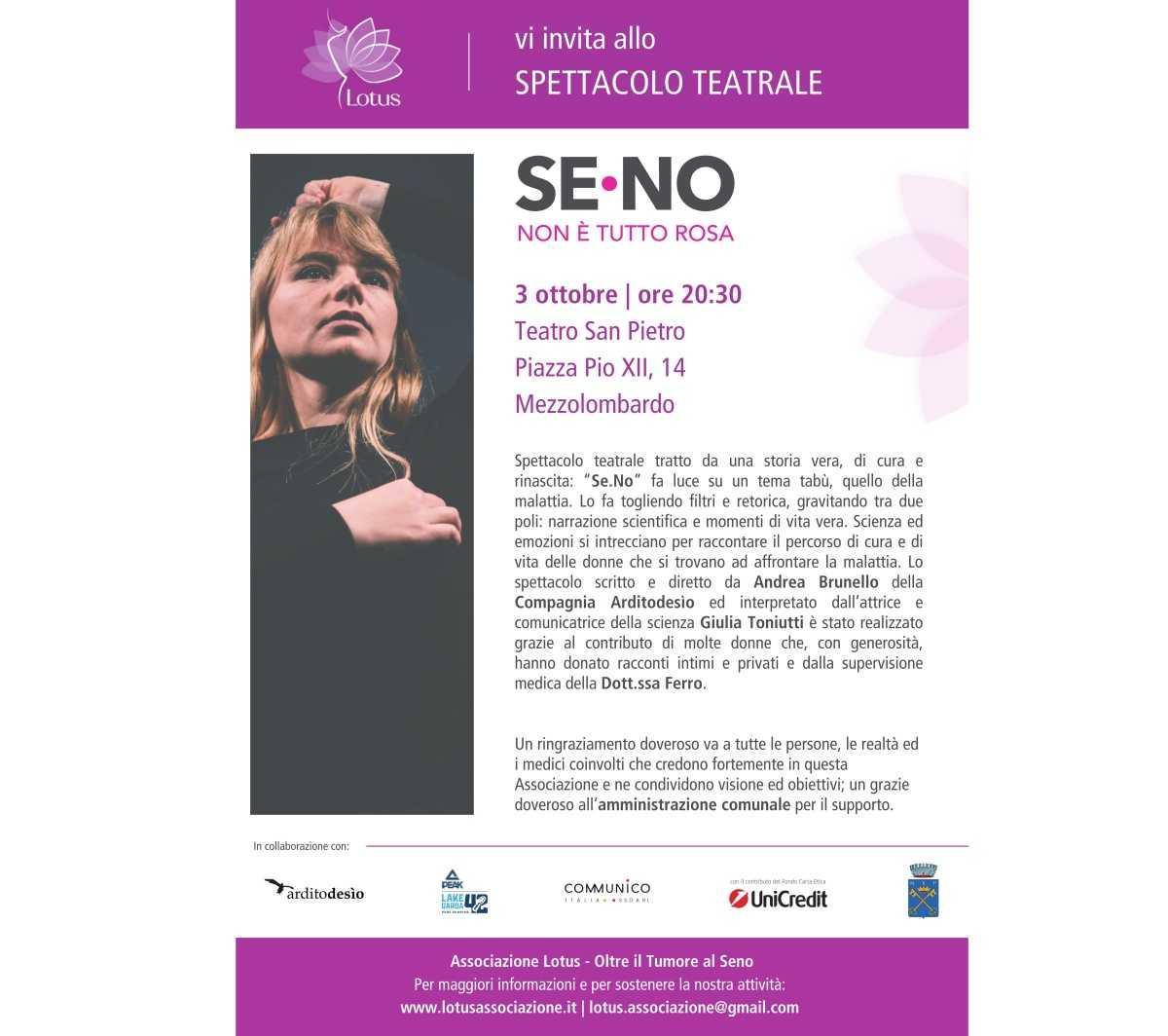Spettacolo Teatrale SE-NO NON È TUTTO ROSA (inizio ore 20:30)