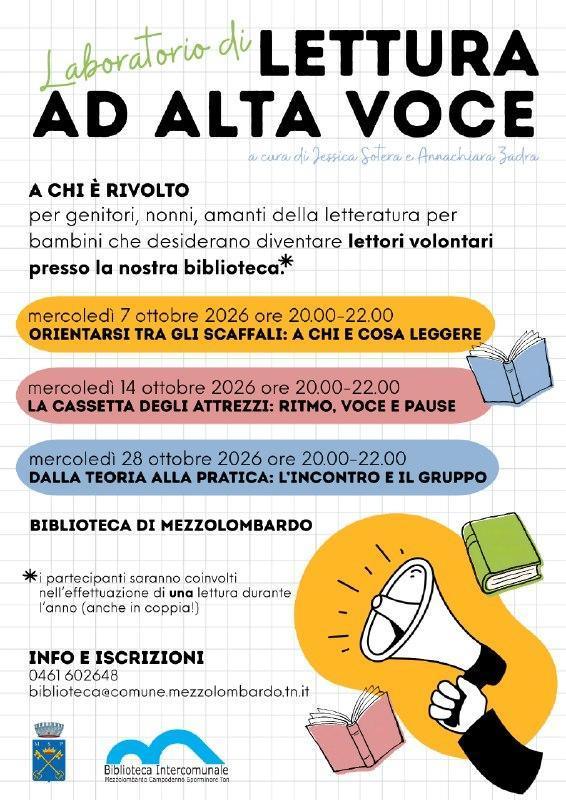 Laboratorio di Lettura ad Alta Voce - Orientarsi tra gli scaffali: a chi e cosa leggere (dalle ore 20:00 alle 22:00)