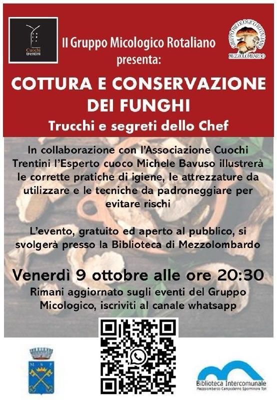 Cottura e Conservazione dei Funghi - Trucchi e segreti dello Chef (inizio ore 20:30)