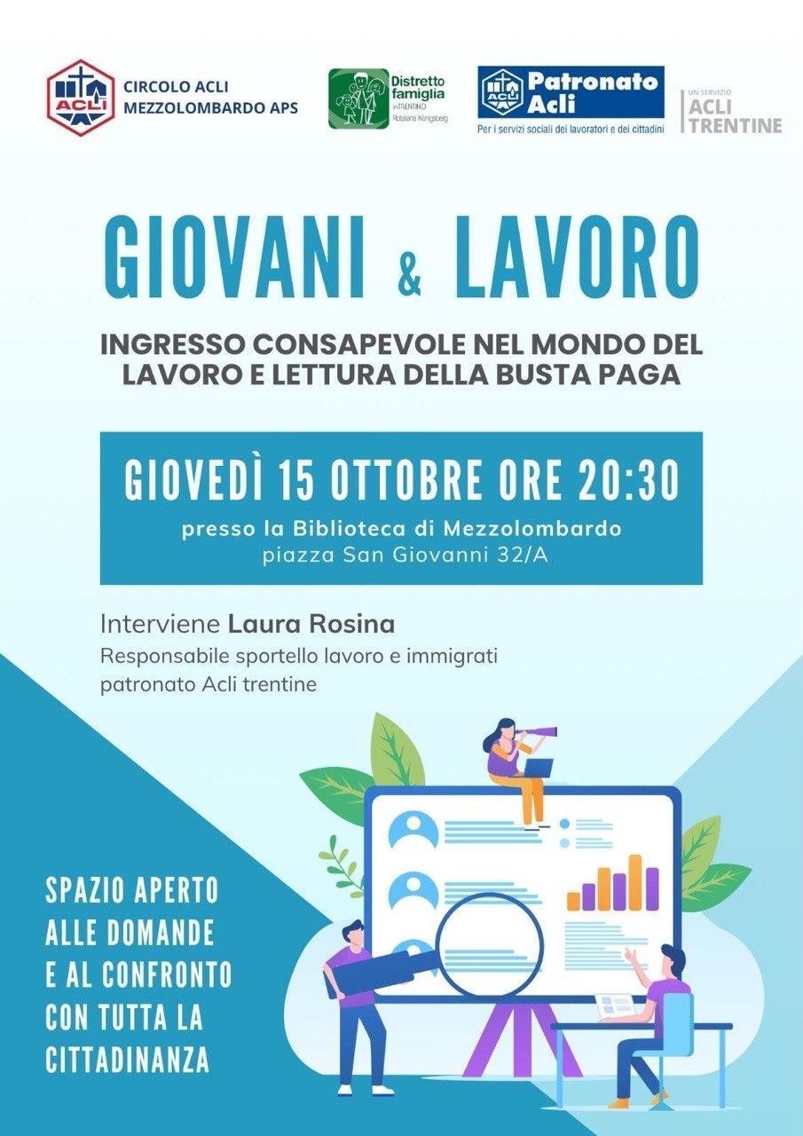 Giovani & Lavoro ingresso consapevole nel mondo del lavoro e lettura della busta paga (inizio ore 20:30)