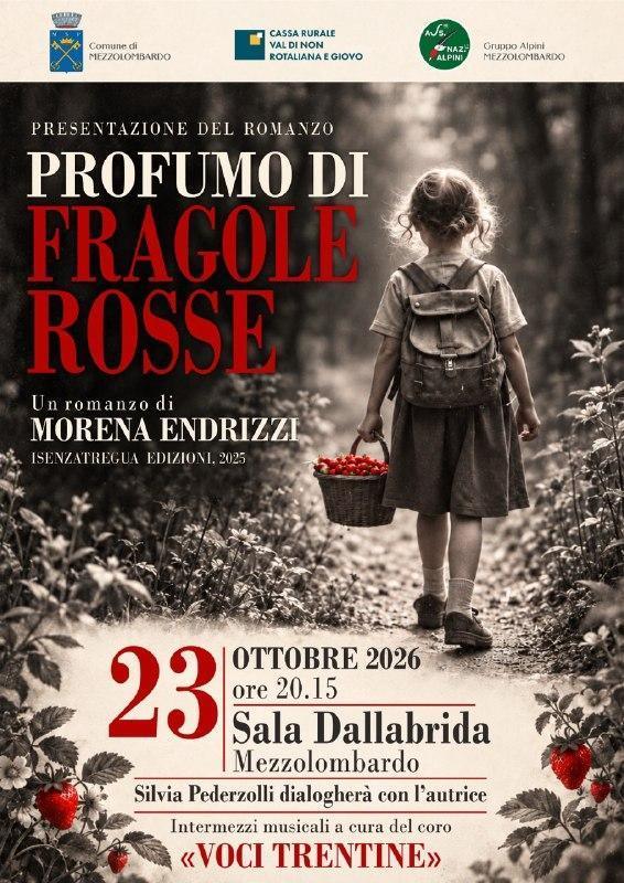 Presentazione del Romanzo "Profumo di Fragole Rosse" (inizio ore 20:15)