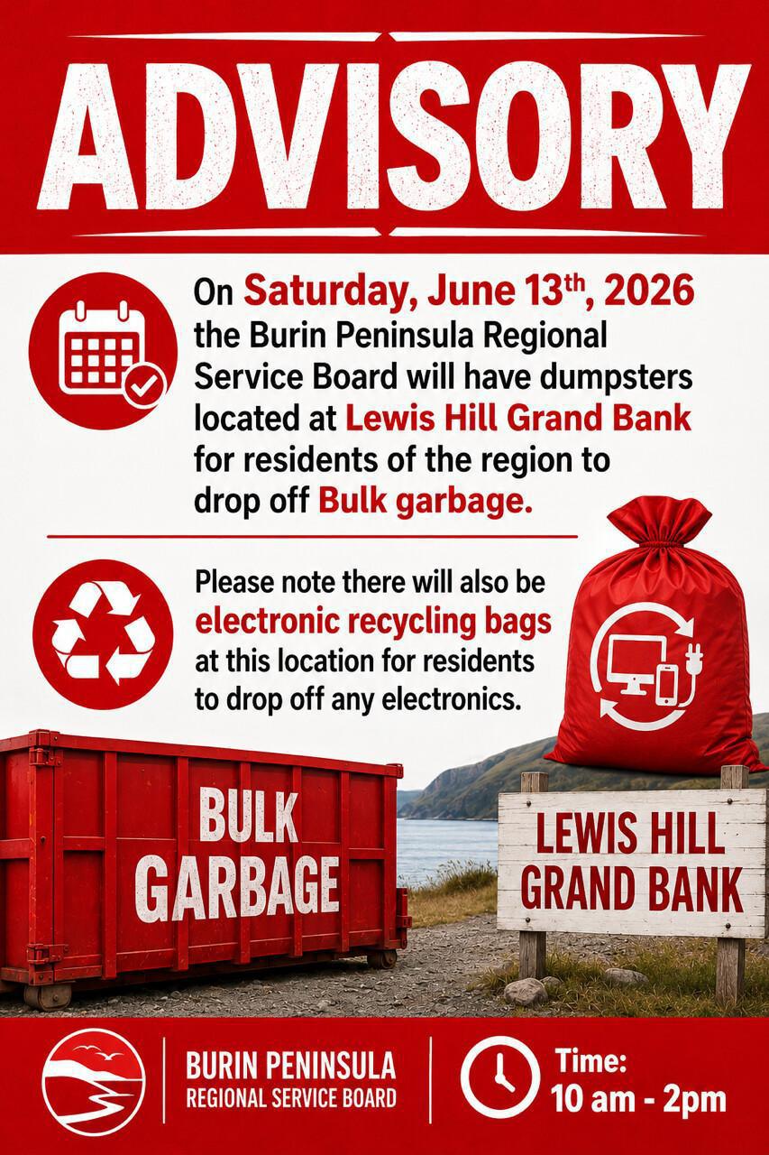 Dumpsters at Lewis Hill on Saturday, June 13, 2026