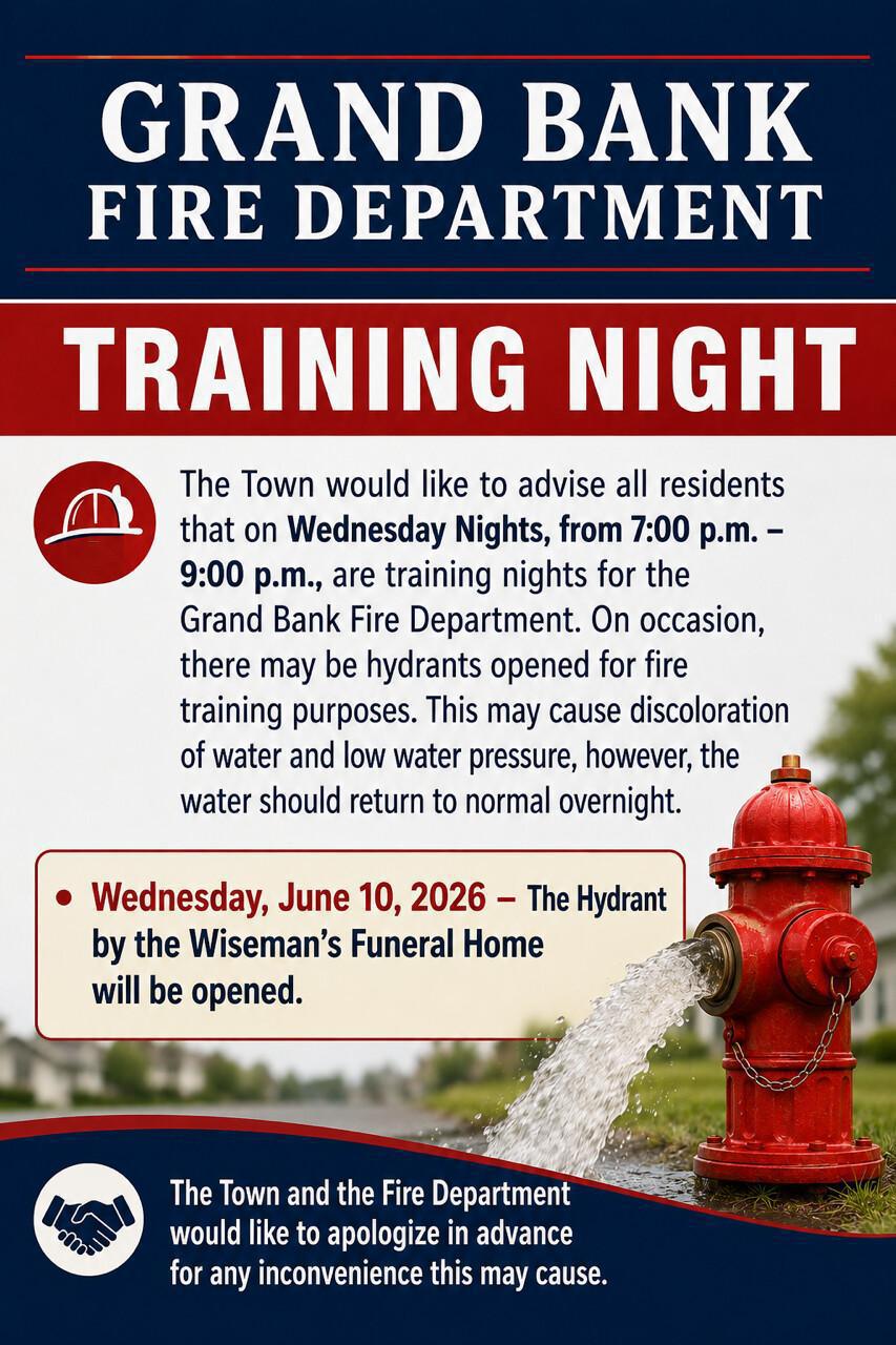 Grand Bank Fire Department Training Night