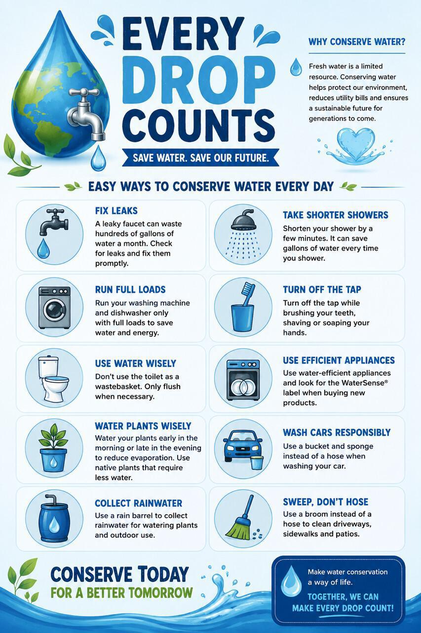 Water Conservation- Please Share
