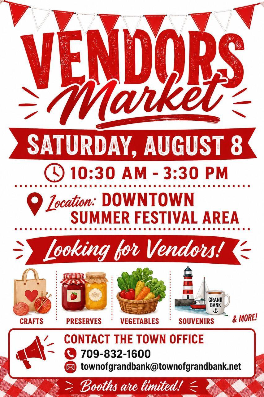 Vendors Market Coming in August