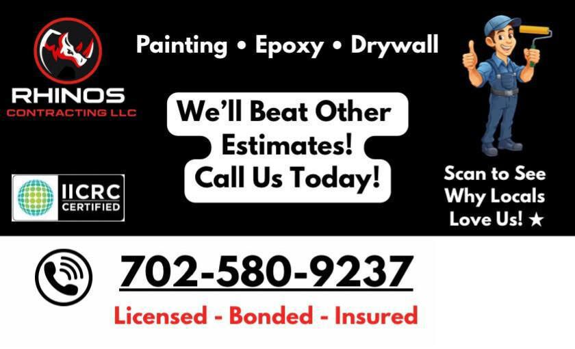 Rhino's Contracting - (Will Beat Estimates! - Painting + Epoxy + Drywall)