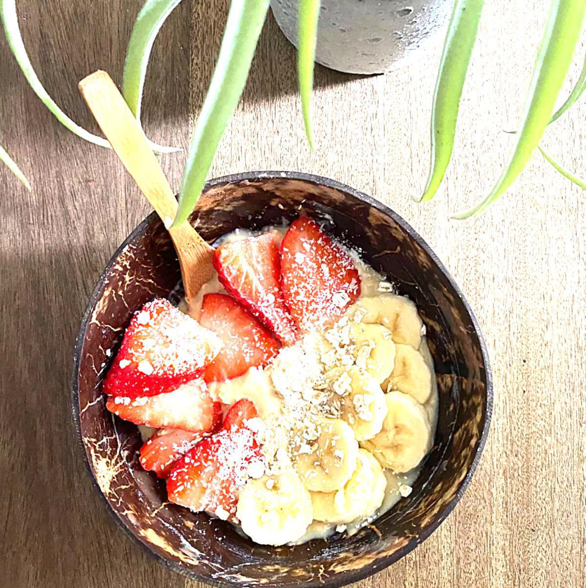 Smoothie bowl fraises bananes