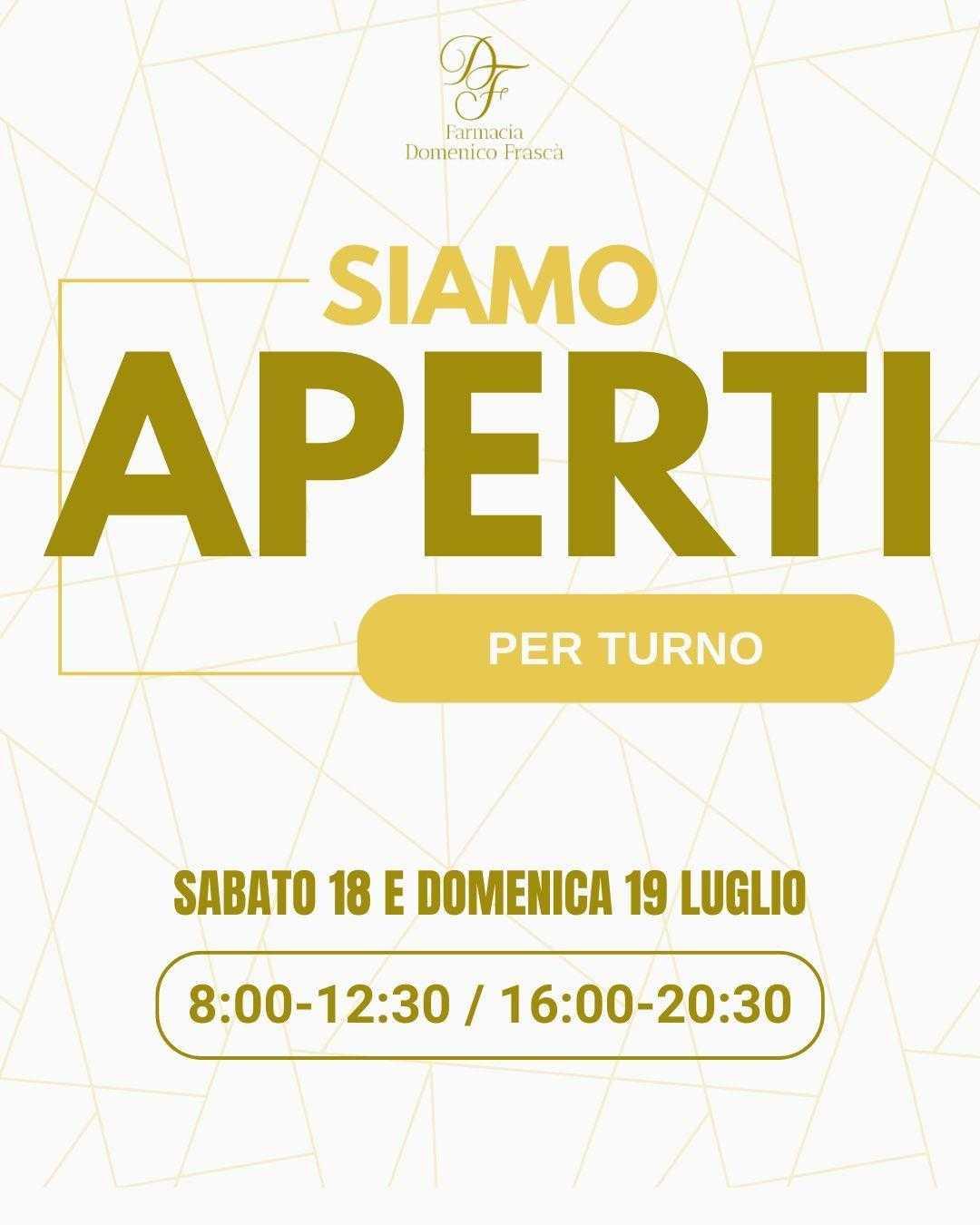 Aperti per turno 