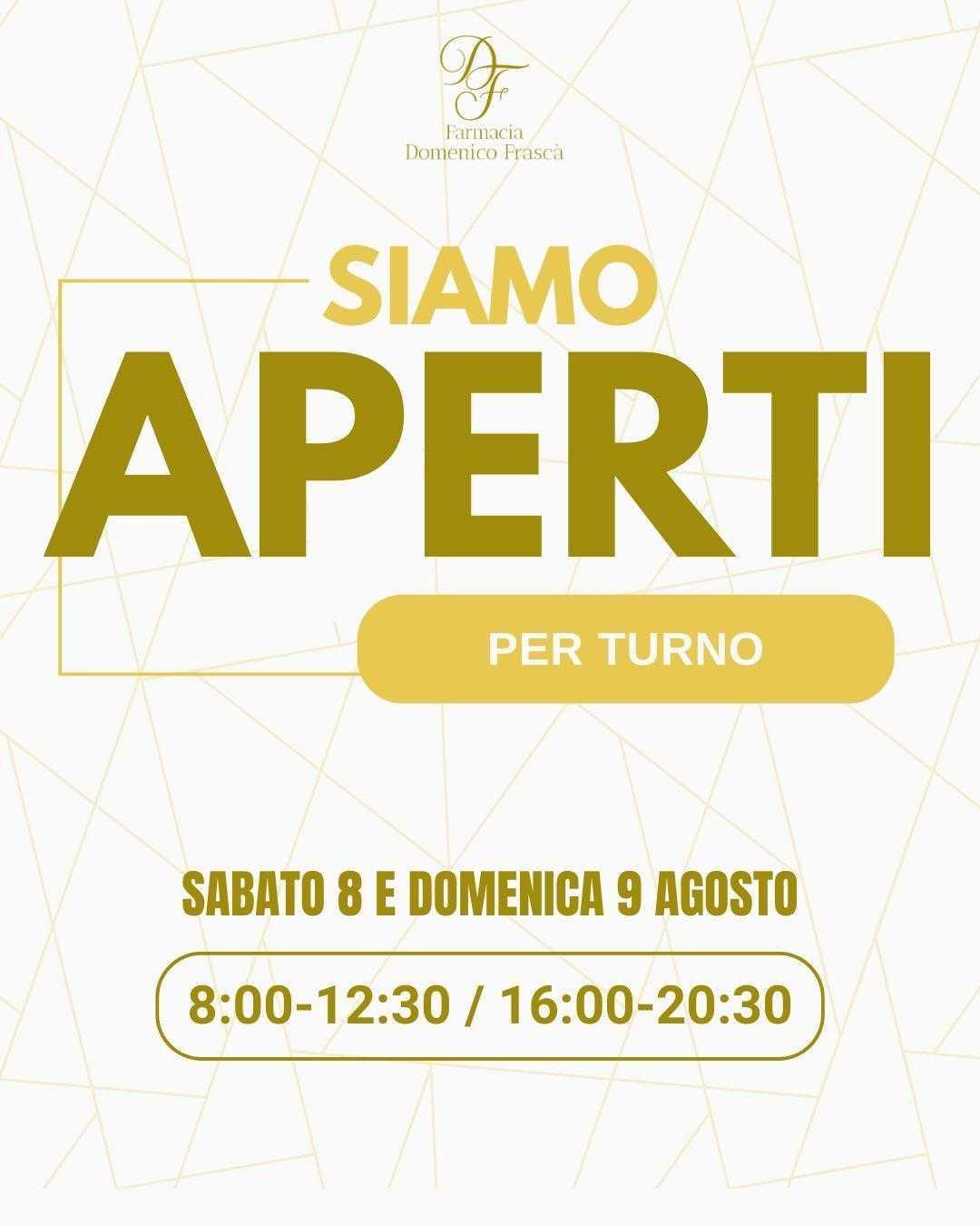 Aperti per turno 