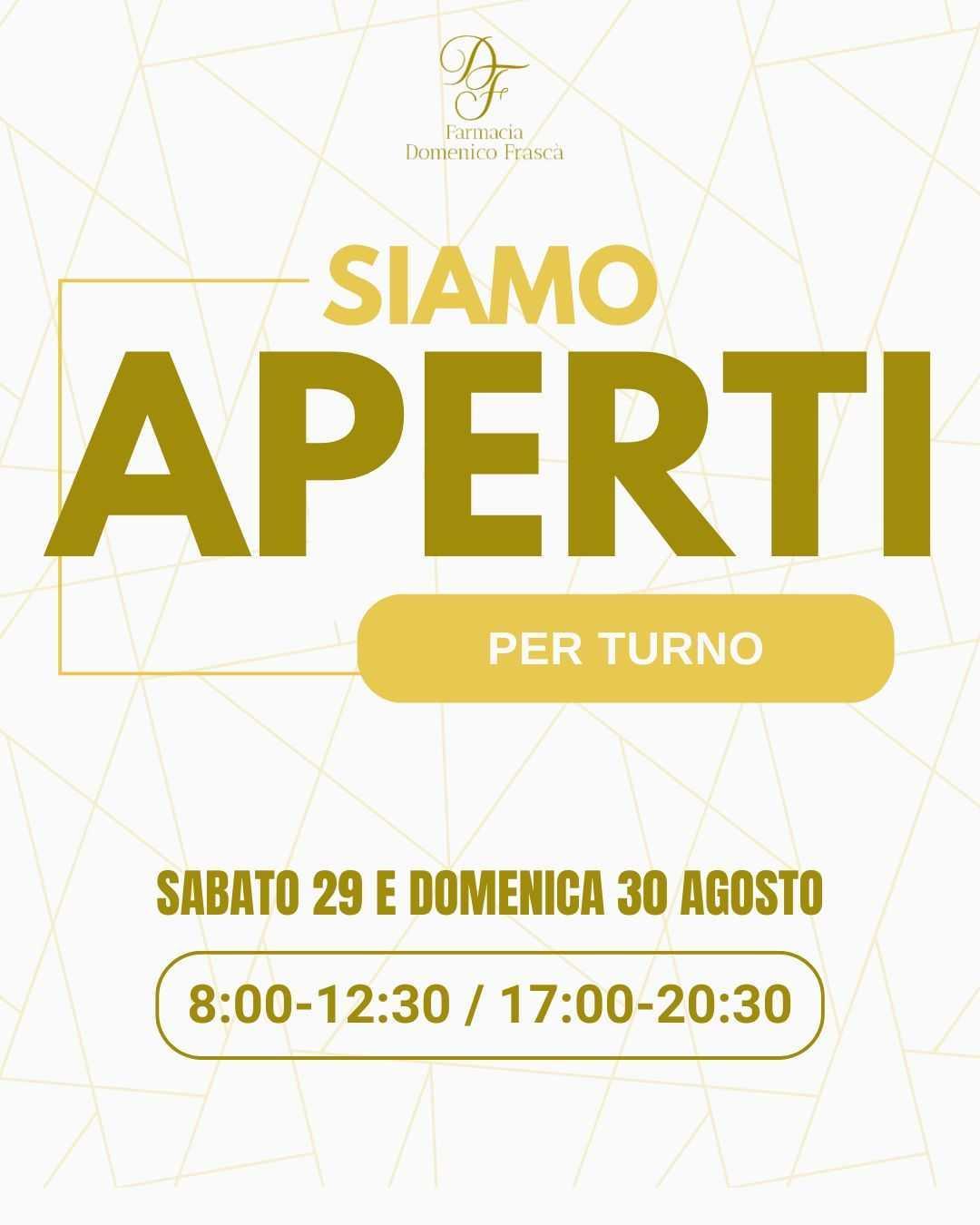 Aperti per turno Aperti per turno