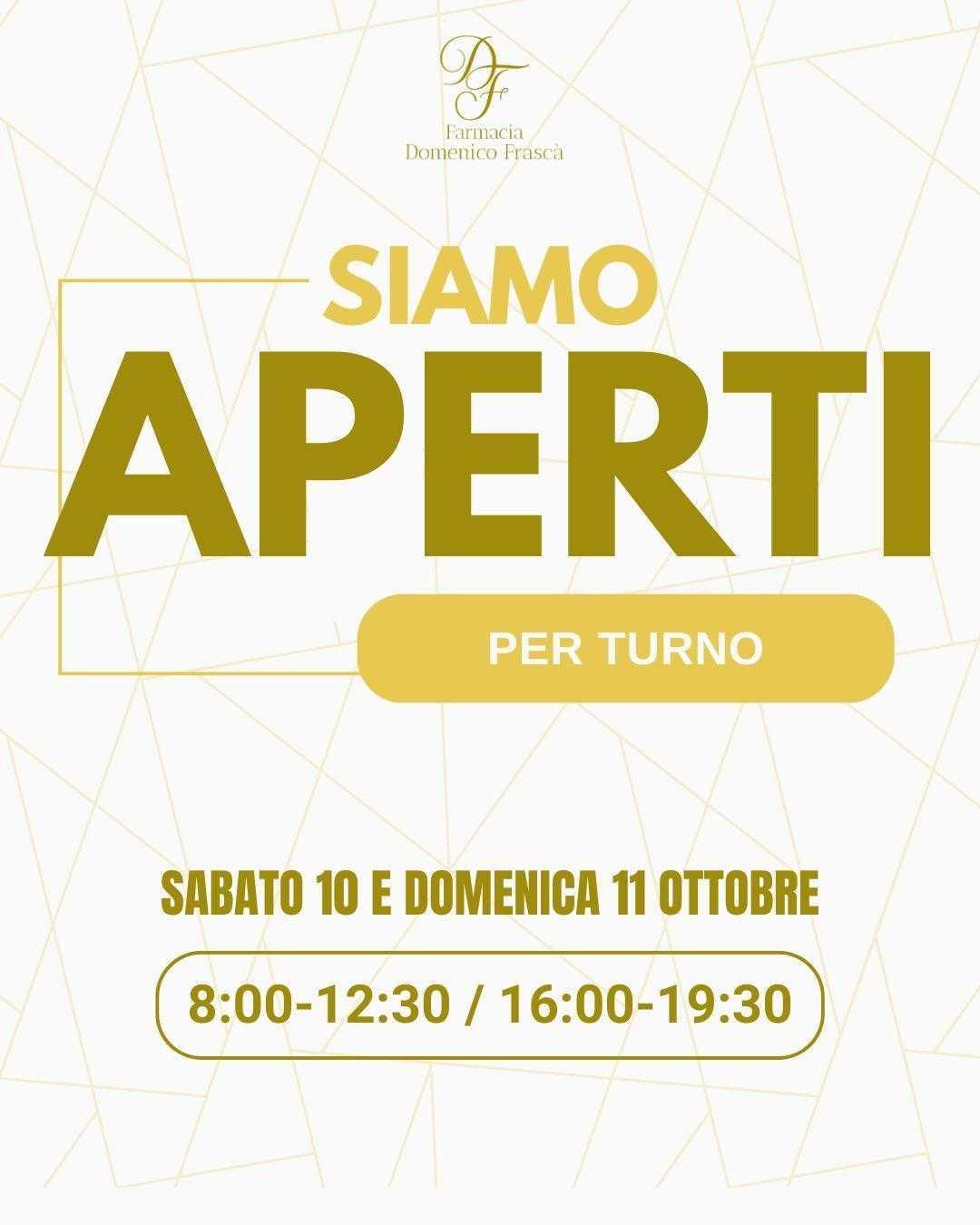 Aperti per turno Aperti per turno