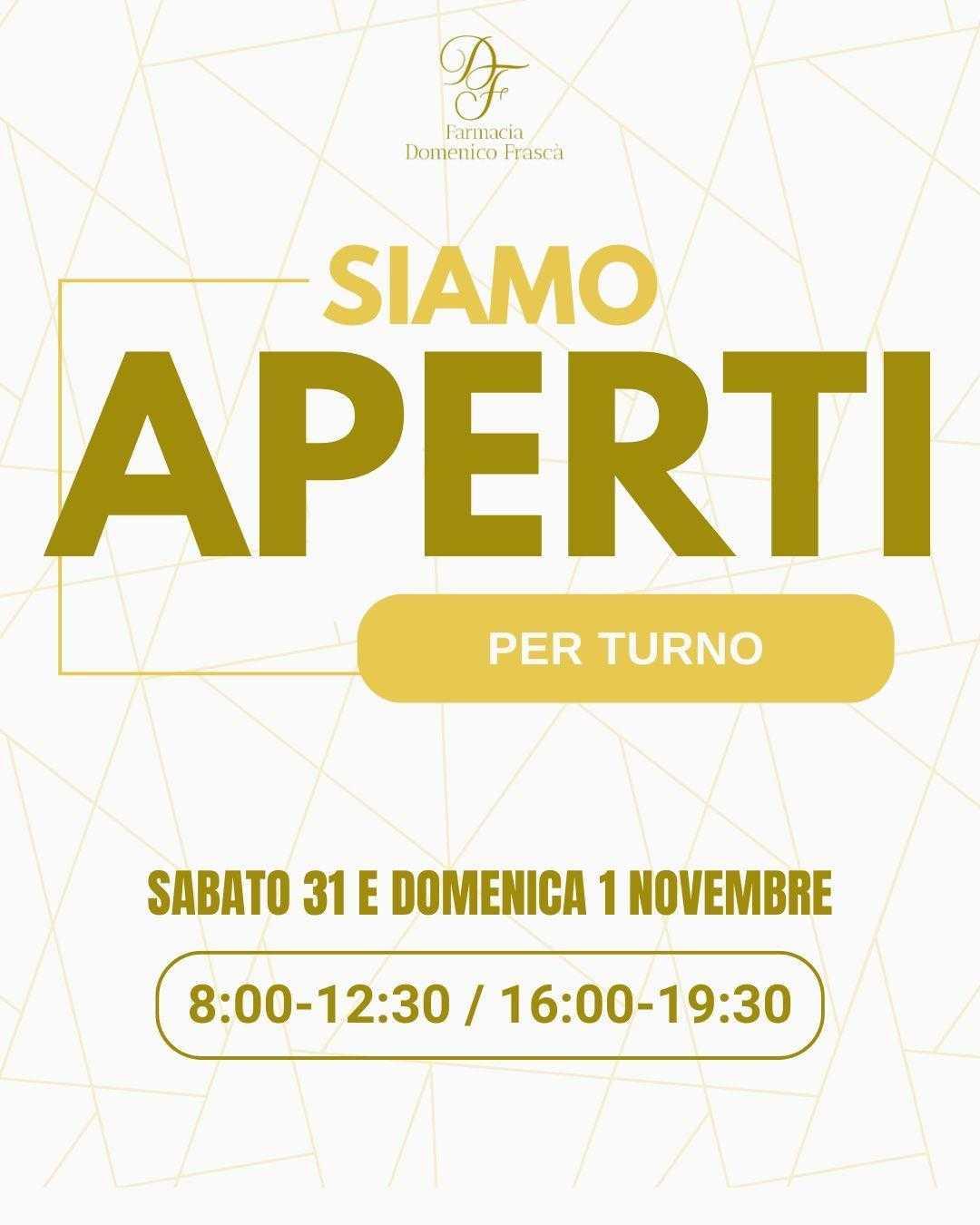 Aperti per turno 