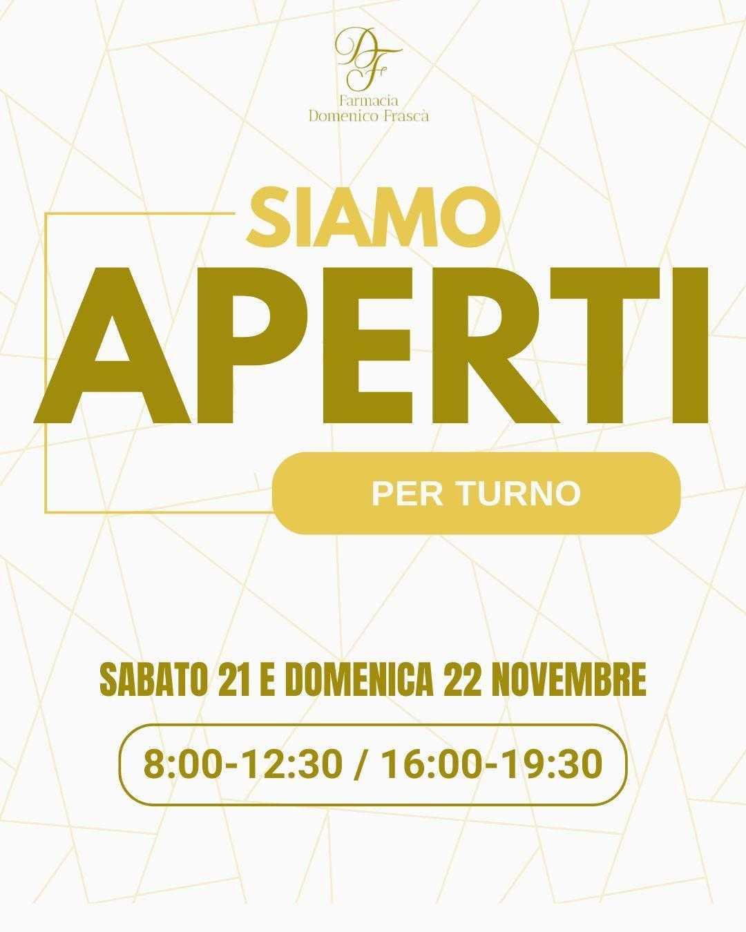 Aperti per turno 