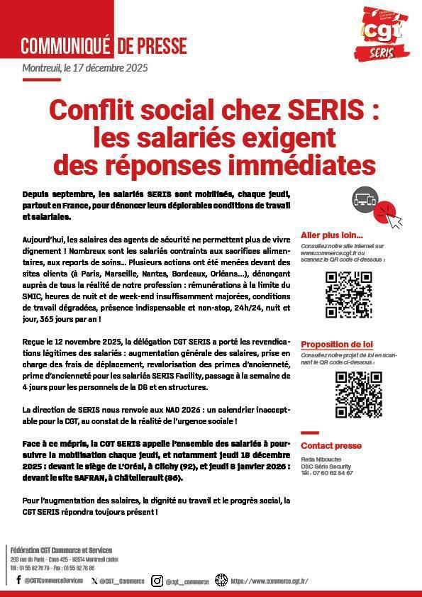 🔥 Chez SERIS, l’urgence sociale est là ! 🔥 Chez SERIS, l’urgence sociale est là !