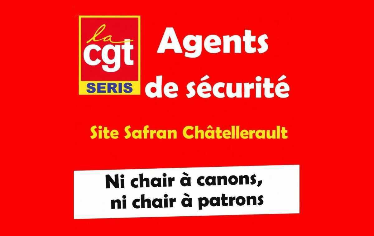Gréve et mobilisation des salariés SERIS sur le site Safran Châtellerault