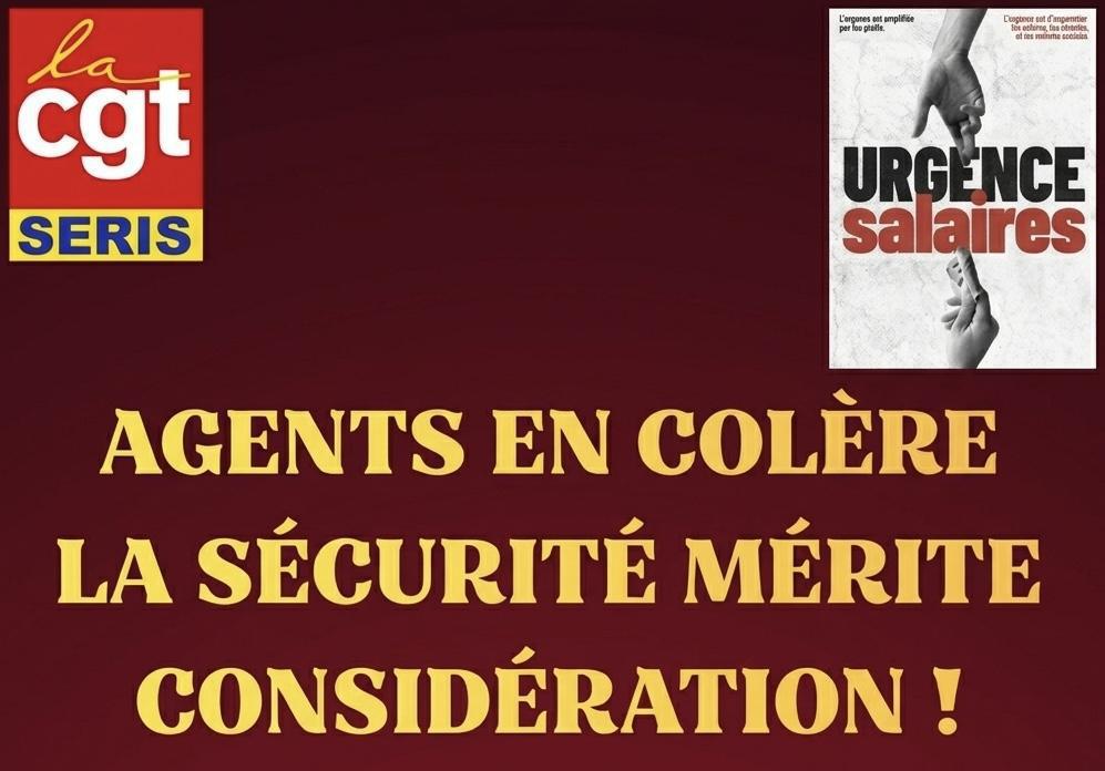 AGENTS EN COLÈRE LA SÉCURITÉ MÉRITE CONSIDÉRATION ! AGENTS EN COLÈRE LA SÉCURITÉ MÉRITE CONSIDÉRATION !