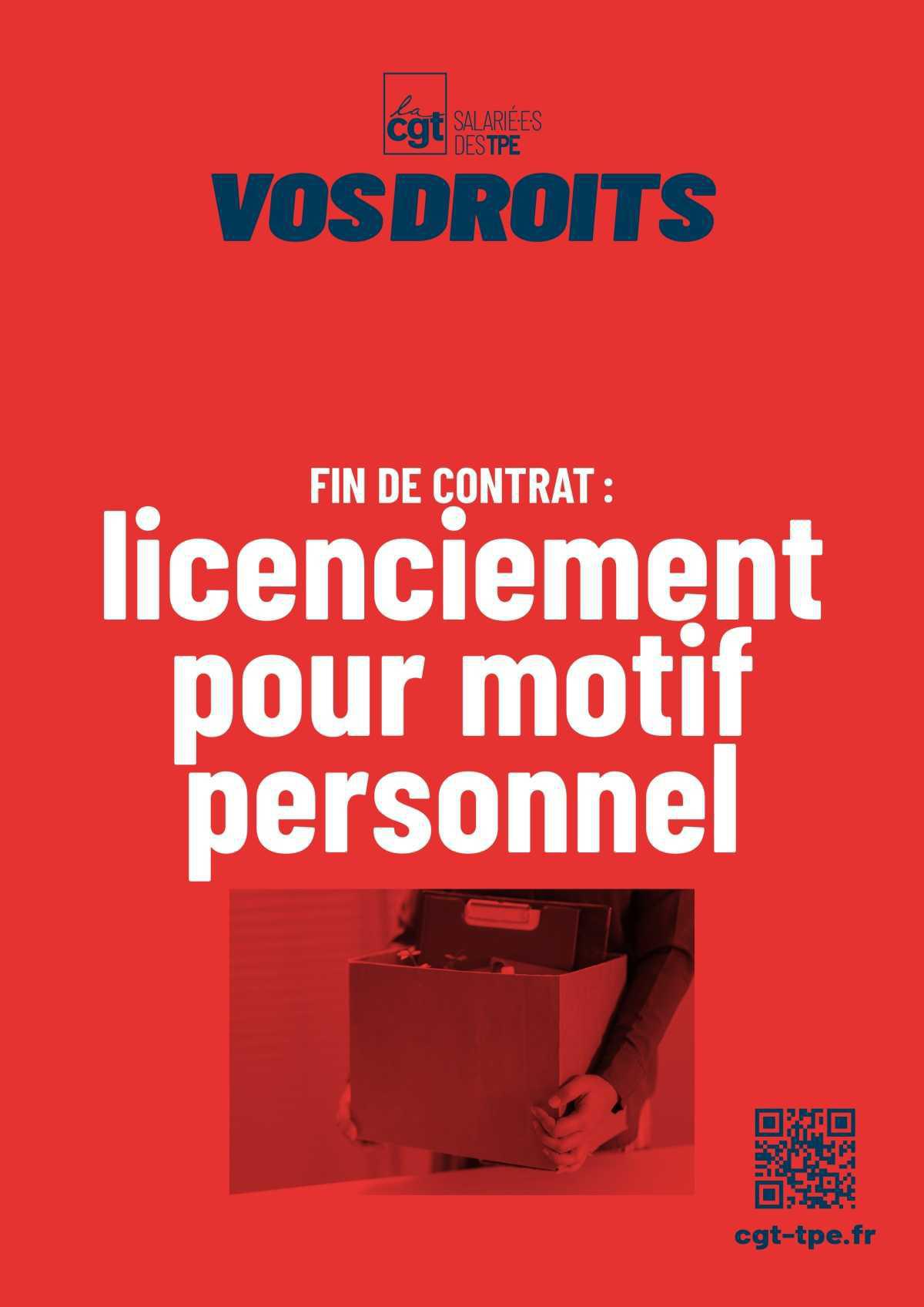 Licenciement pour motif personnel
