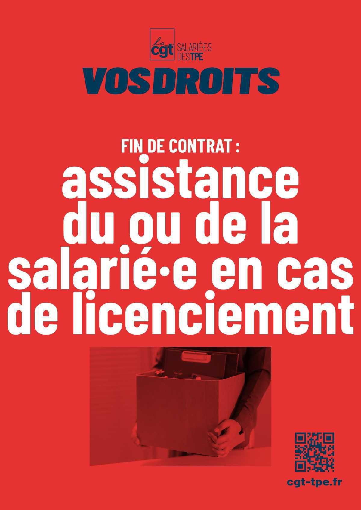 Assistance du salarié lors d’un licenciement